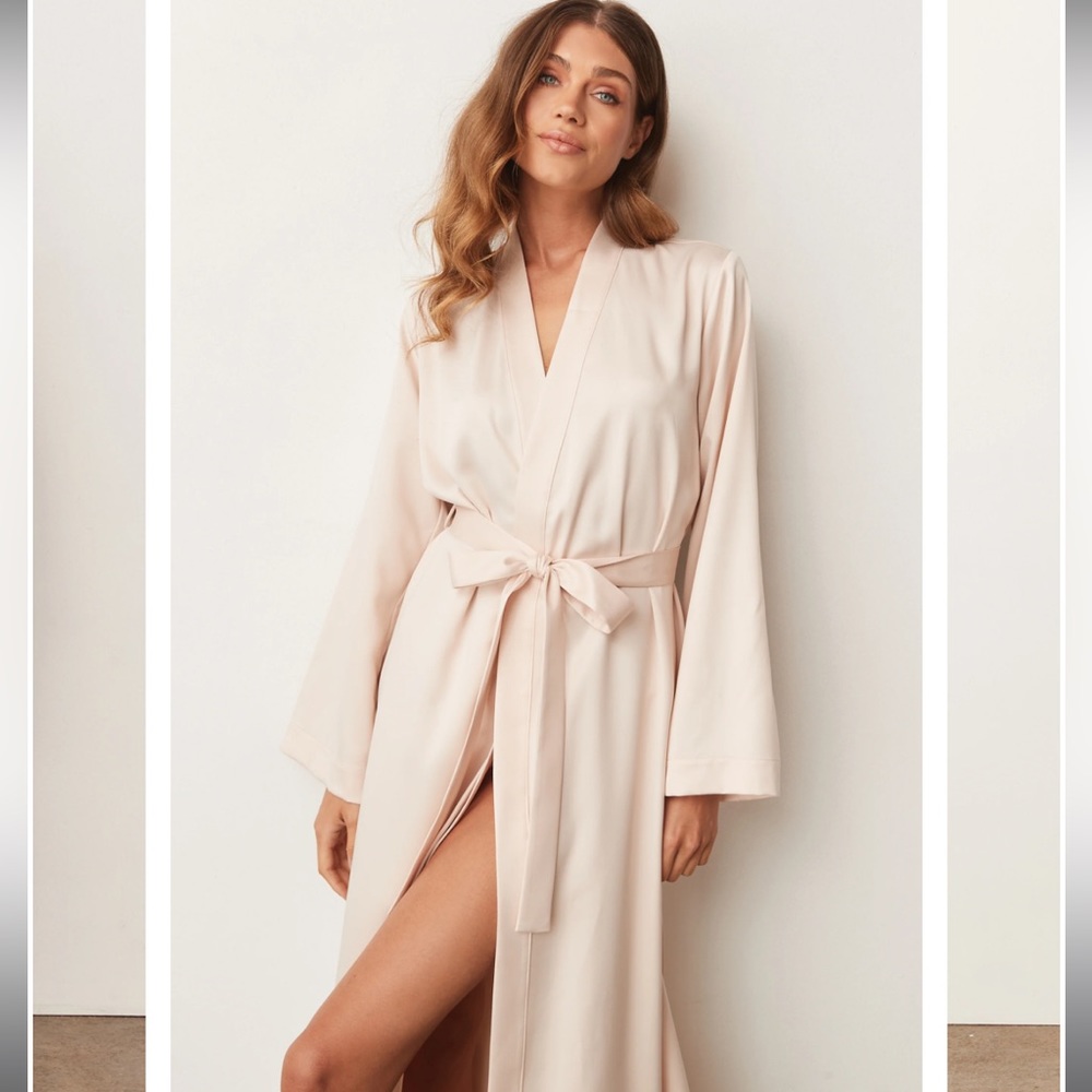 Mason Grey Blush Kimono Robe